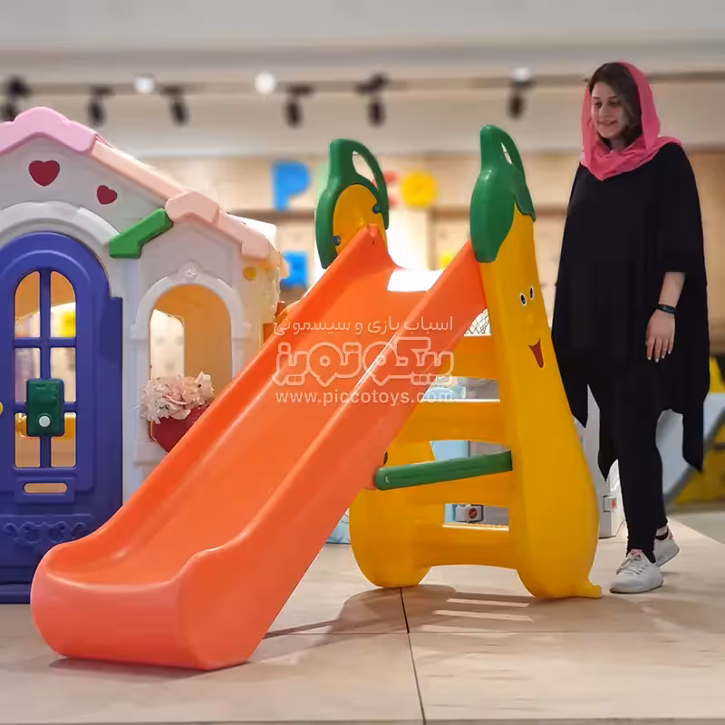 سرسره موزی کودک مدل موز 4 پله کد 1014