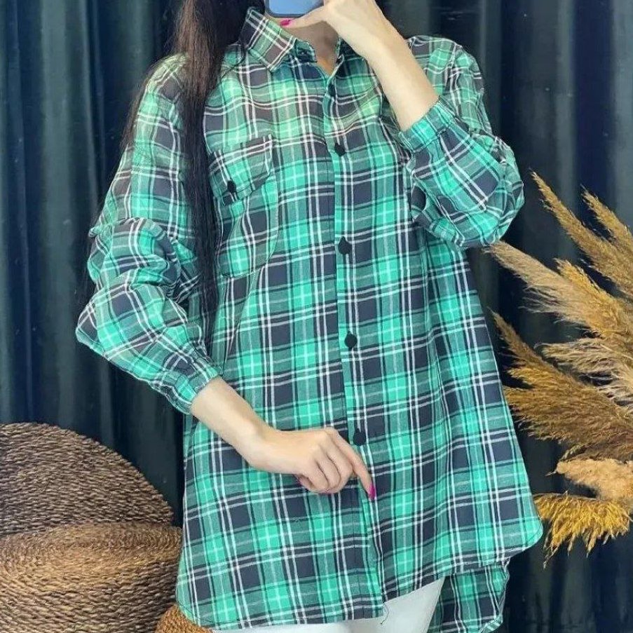 مانتو چهار خونه نخ پنبه