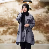 تونیک زنانه ستیا رنگ طوسی