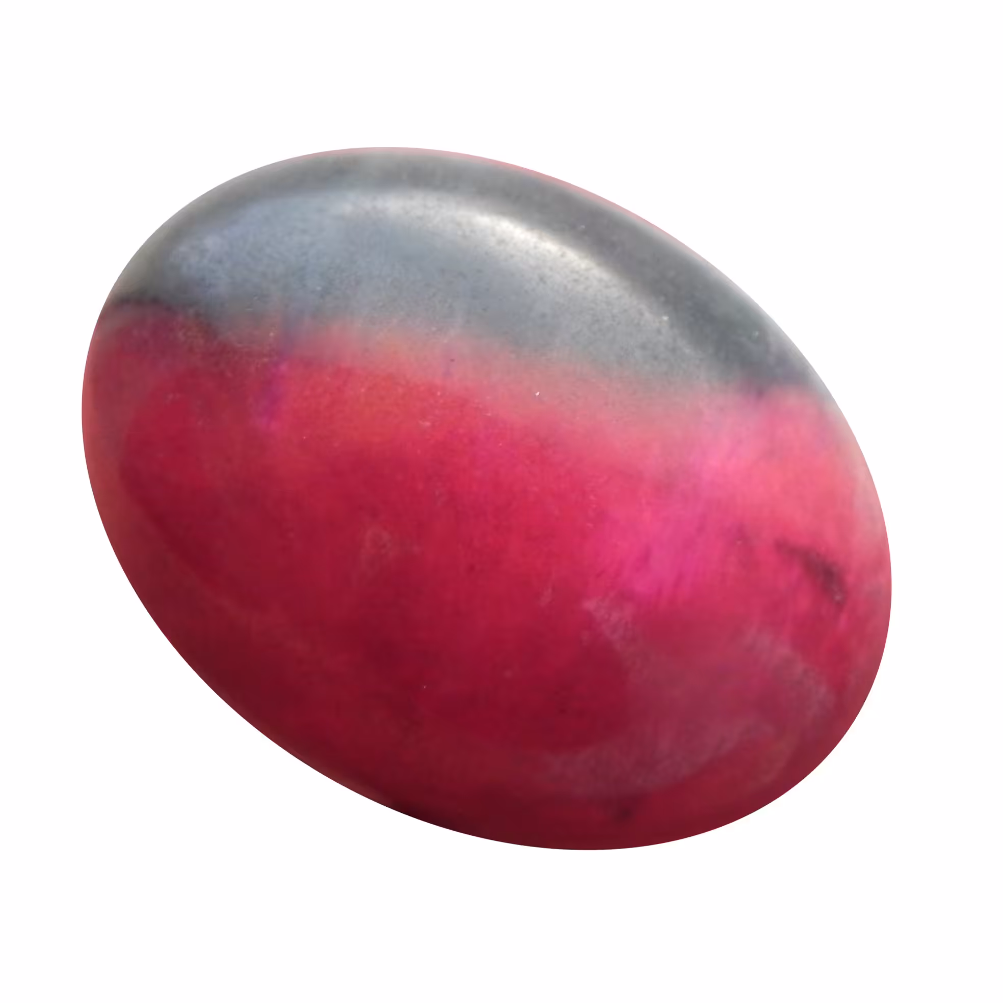 نگین عقیق پرچمی  سبز قرمز  اصل معدنی تراش بیضی دامله مناسب انگشتری کد12