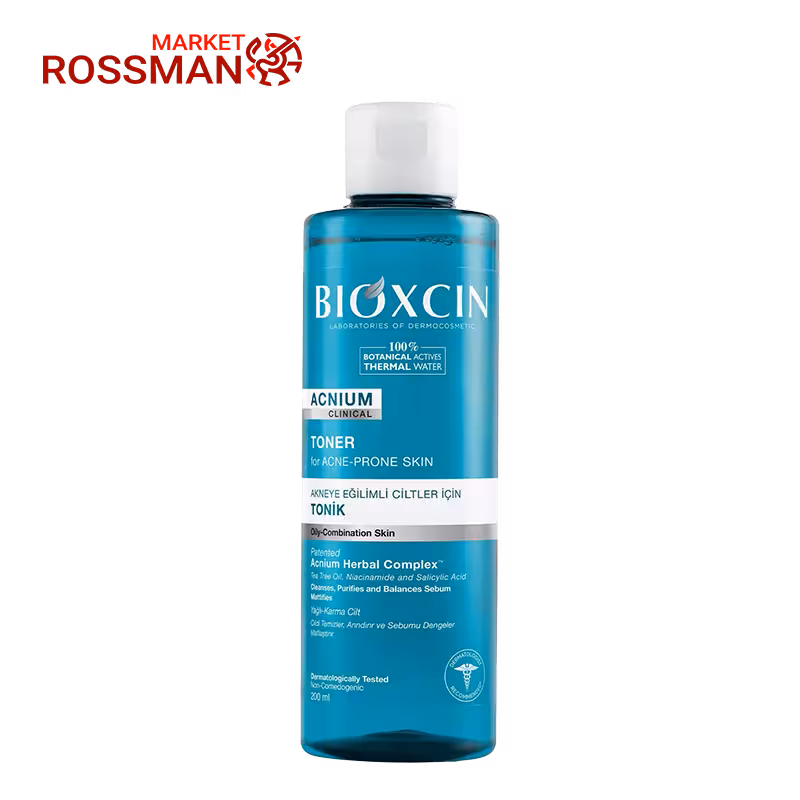 تونر ضد جوش بیوکسین BIOXIN مدل Acnium حجم 200 میلی‌لیتر