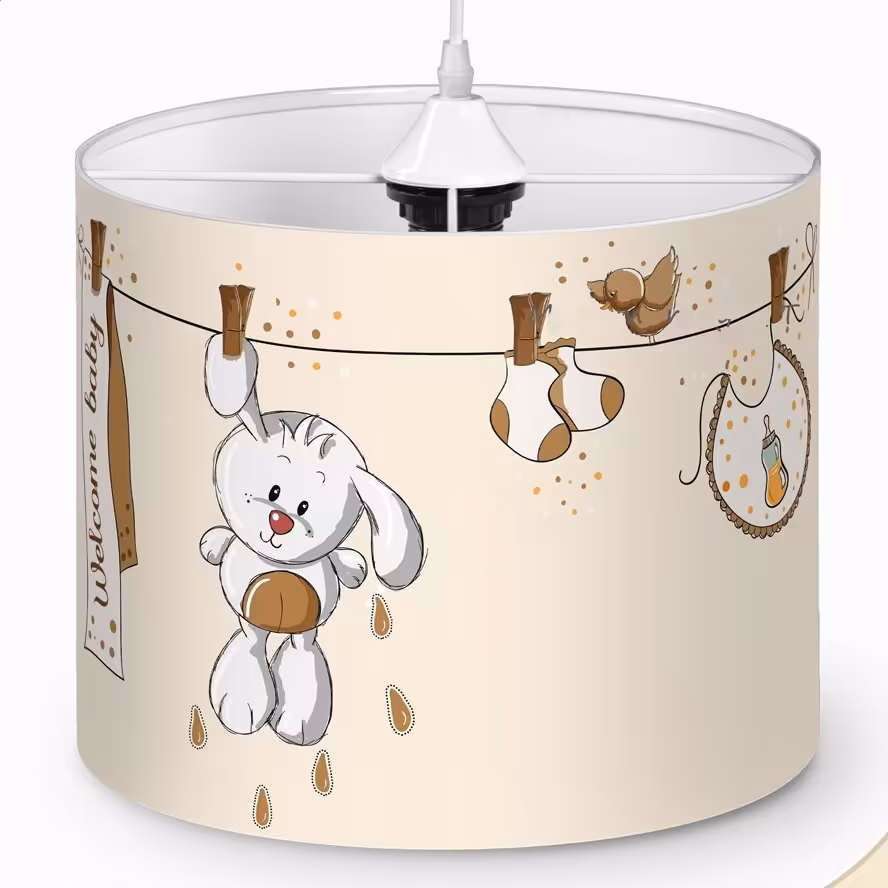 لوستر اتاق کودک طرح خرگوش بند رخت کد 3336