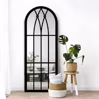 آینه قدی چوبی الف طرح یاس 70-W-180