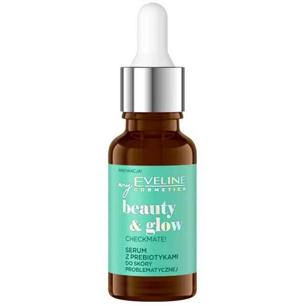 سرم ضد جوش و کوچک کننده منافذ اولاین EVELINE سری BEAUTY & GLOW مدل چک مات CHECKMATE حجم 18 میل