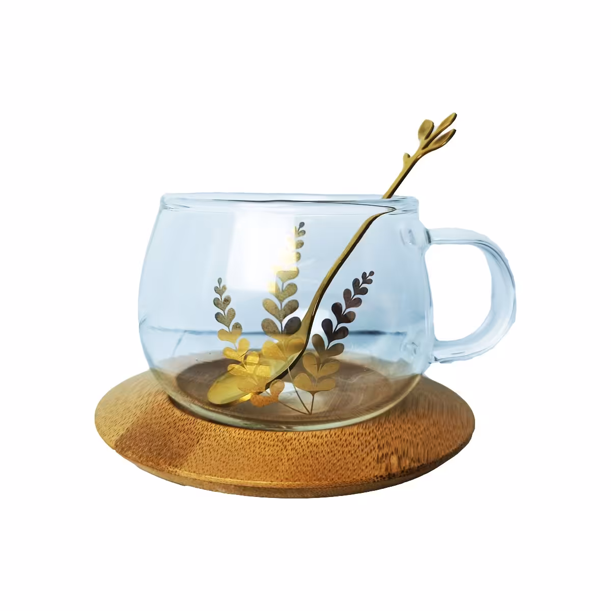 ست فنجان و نعلبکی 3 پارچه بامبو پیرکس مدل 3 خوشه