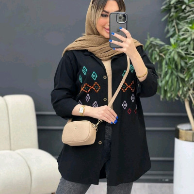 شومیز مانتویی بابوس مدل پروانه