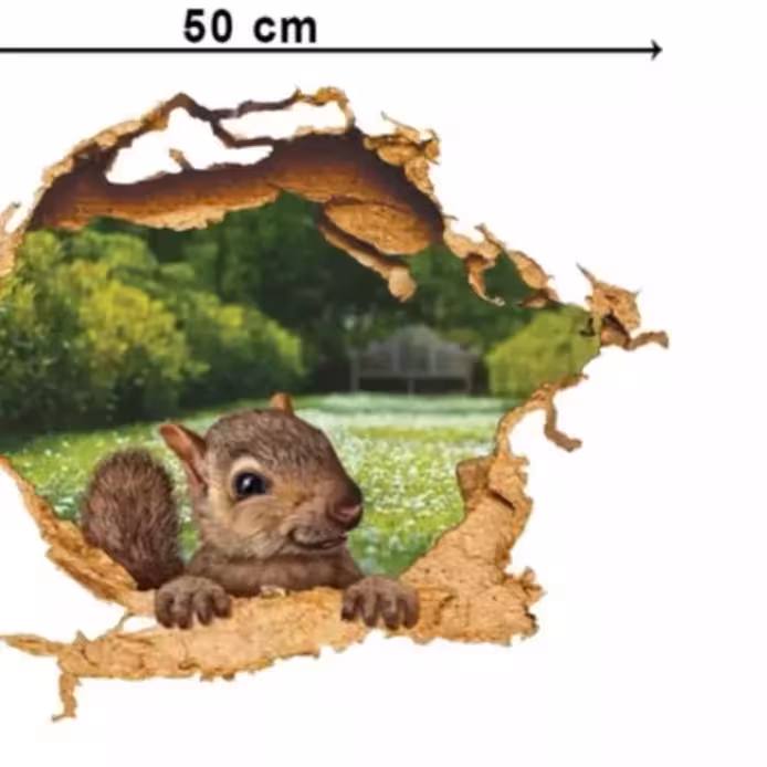 استیکر دیواری سنجاب