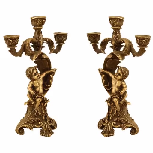 مجسمه فرشته شمعدان مدل ANGELO کد PH-70013-SET