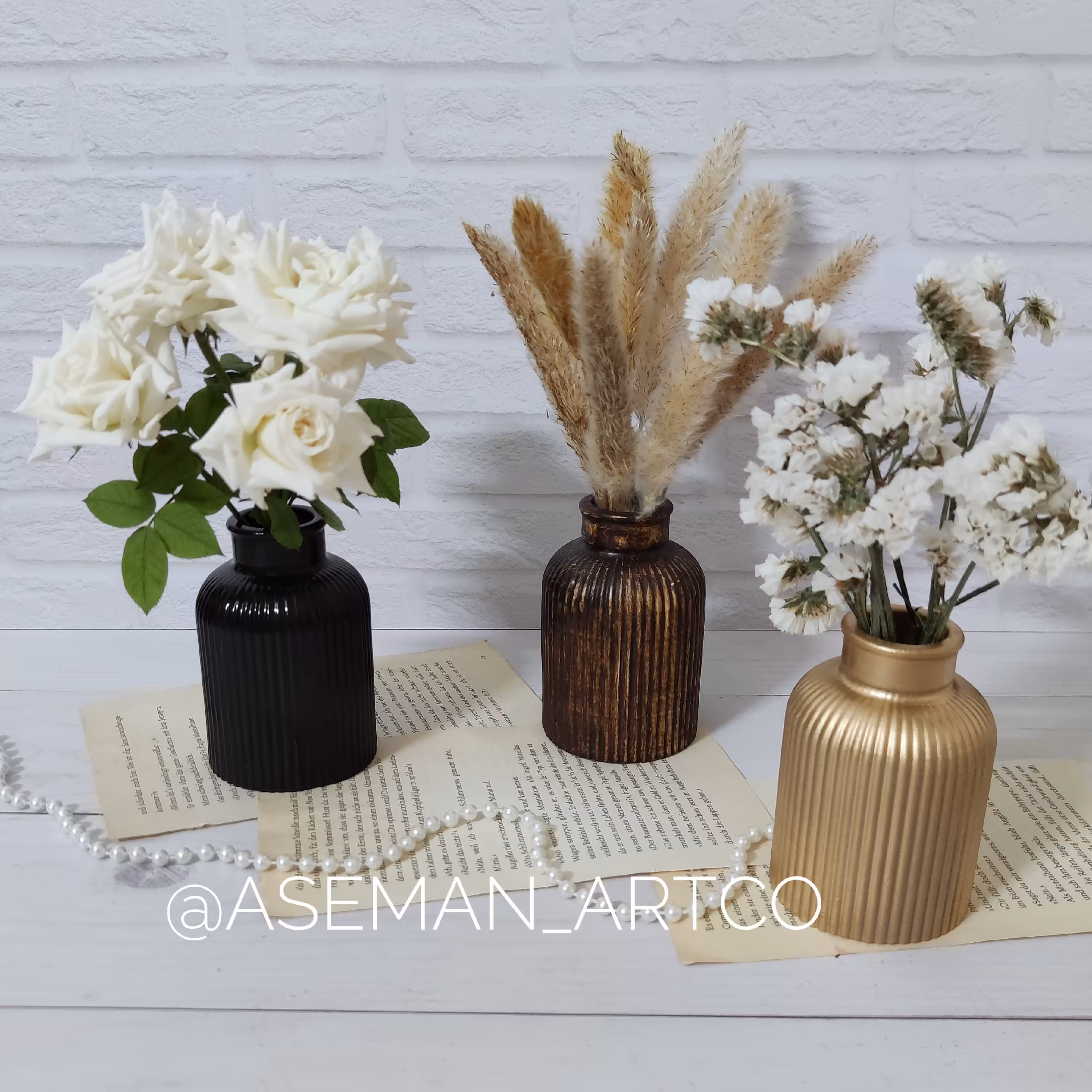 گلدان بتنی کوچک تزیینی