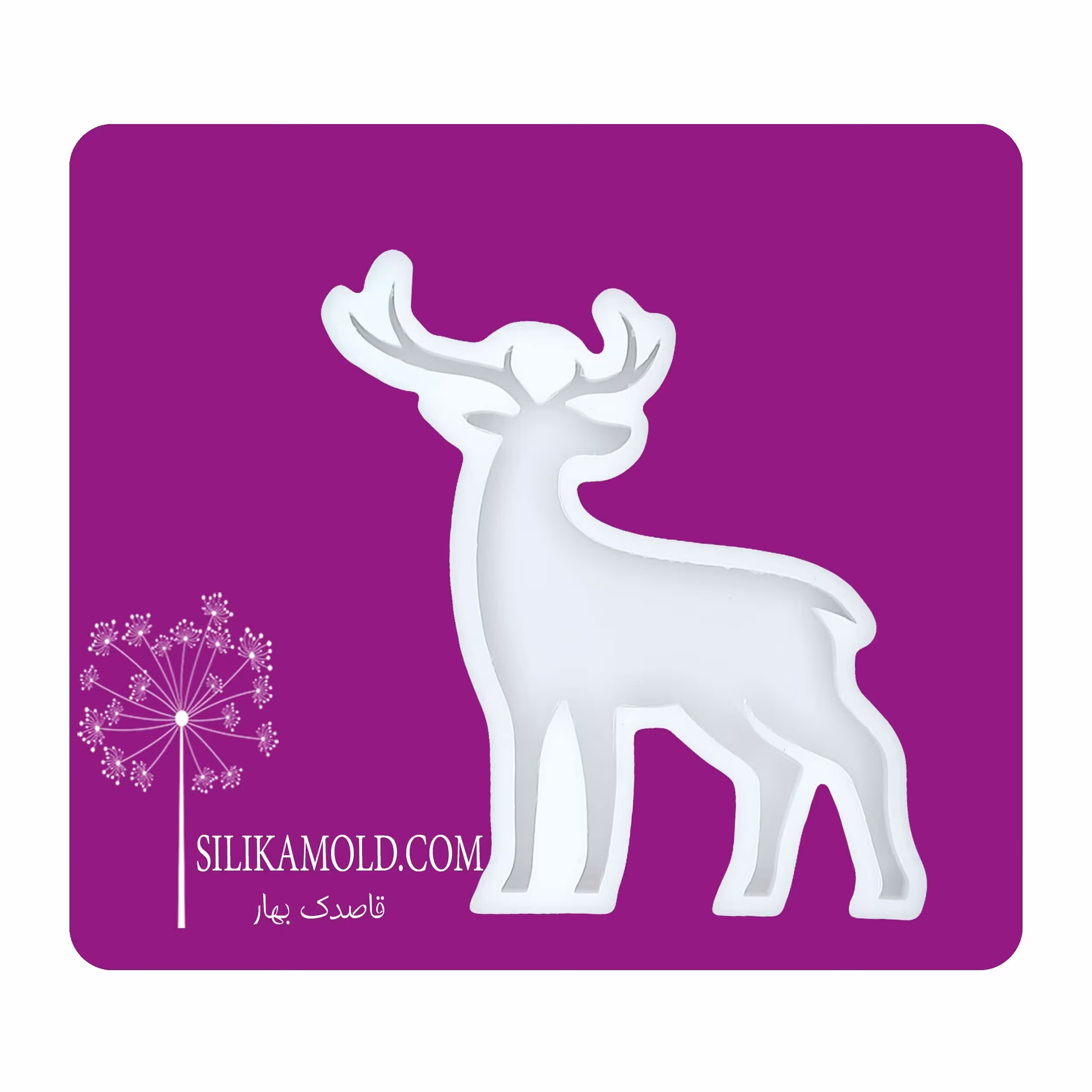 قالب سیلیکونی رزین مدل حیوانات طرح گوزن شاخدار کد 1