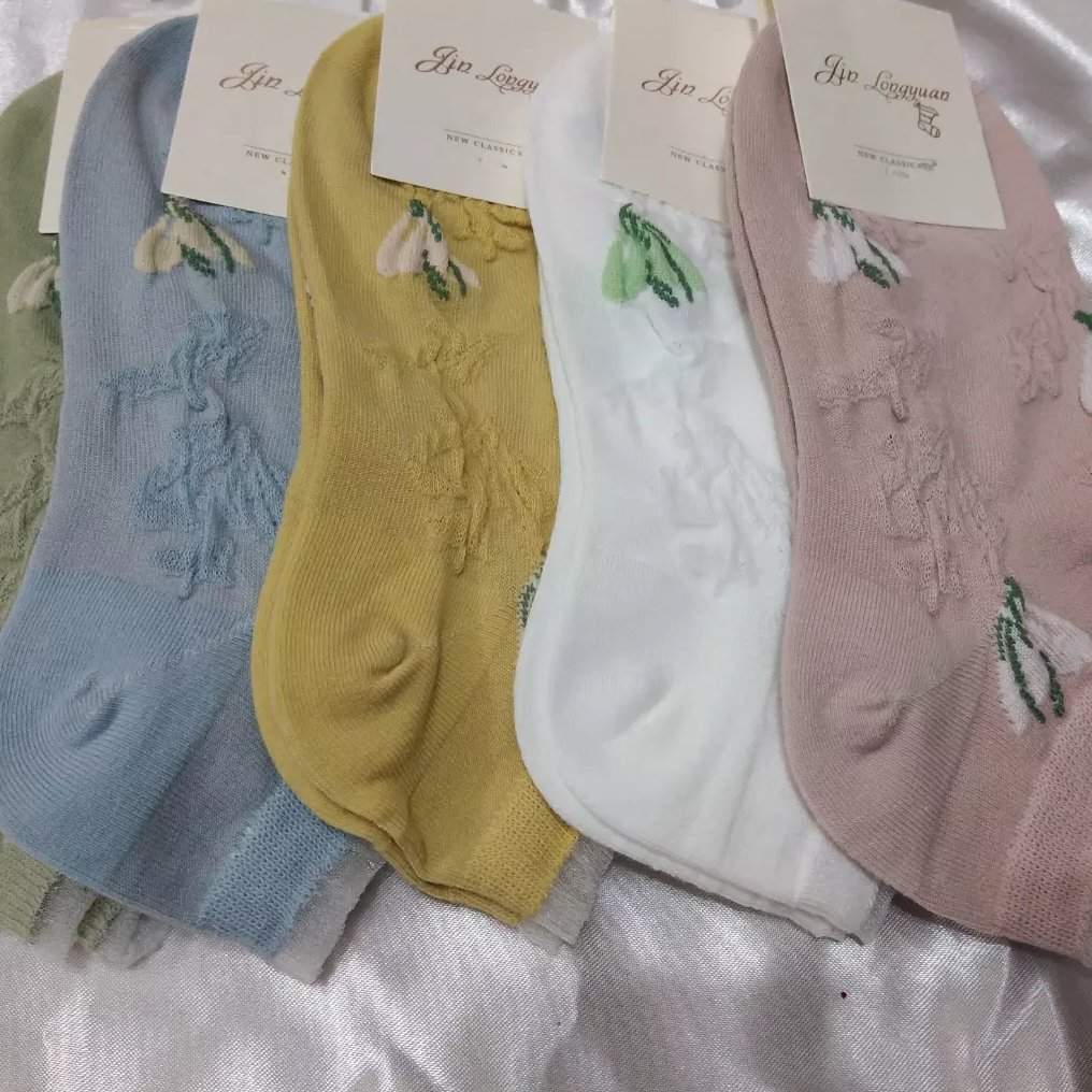 جوراب گل برجسته وارداتی