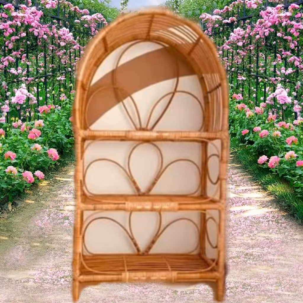 کتابخانه شلف استند حصیری ارتفاع 105 عمق 25عرض50بسیار باکیفیت 