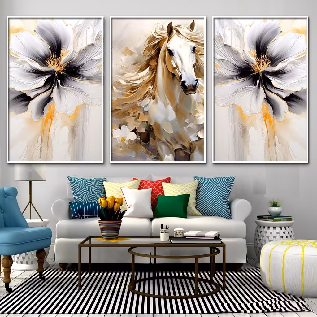 تابلو دکوراتیو 3تیکه کد 1072