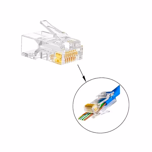 سوکت شبکه CAT6 OPEN END BOLD