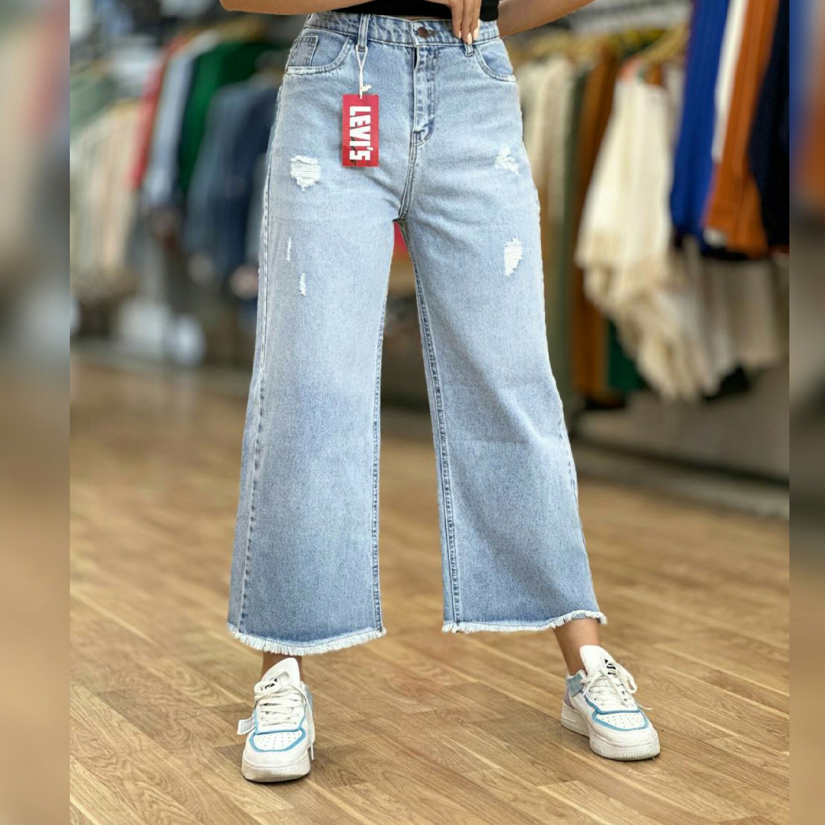 شلوار جین بگ قد 90 شلوار بگ جین سایز 36 تا 46 ارسال رایگان