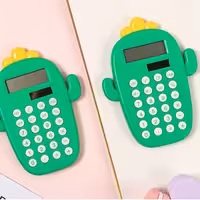 ماشین حساب فانتزی طرح توت فرنگی و کاکتوس