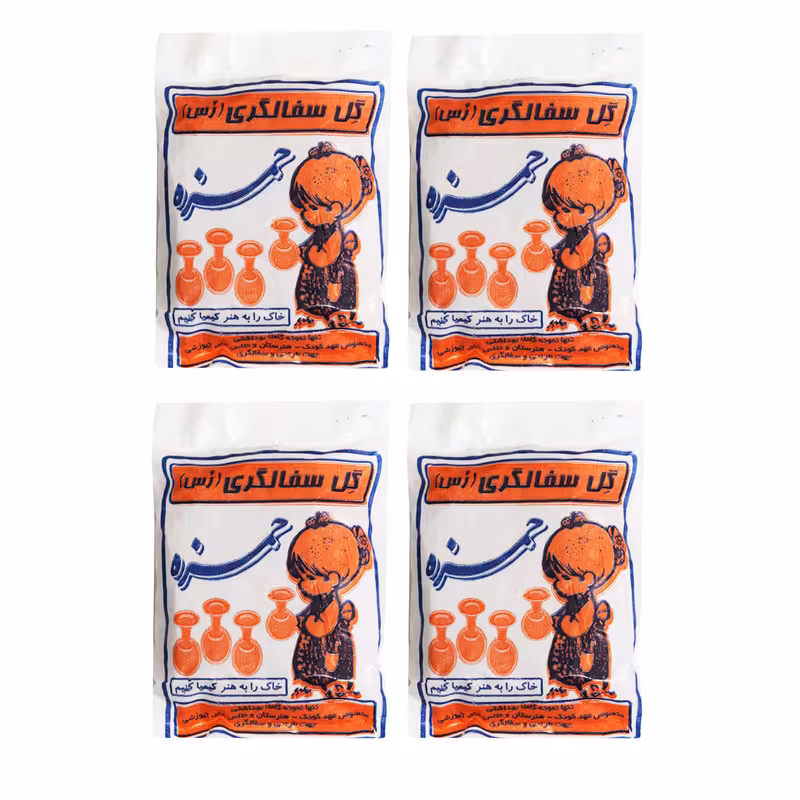 گل سفالگری مدل رس کد 21 بسته 4 عددی