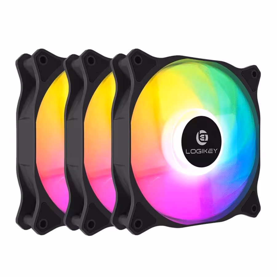 قیمت و خرید فن خنک کننده کیس کامپیوتر لاجی کی مدل F321B 3-in-1 | یاس ارتباط