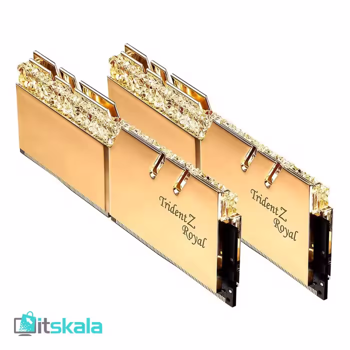 قیمت و خرید رم دسکتاپ جی‌اسکیل مدل Trident Z Royal Gold DDR4 16GB(8GBx2) 4000MHz CL18 | ITSKALA