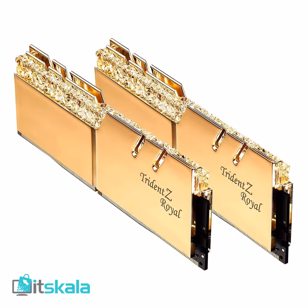 قیمت و خرید رم دسکتاپ جی‌اسکیل مدل Trident Z Royal Gold DDR4 16GB(8GBx2) 4000MHz CL18 | ITSKALA