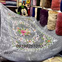 پتو نرمینه یک نفره مدل  نسیم گلدار  گل برجسته ساکدار طرح پیلیسه مدل کرکره ای 