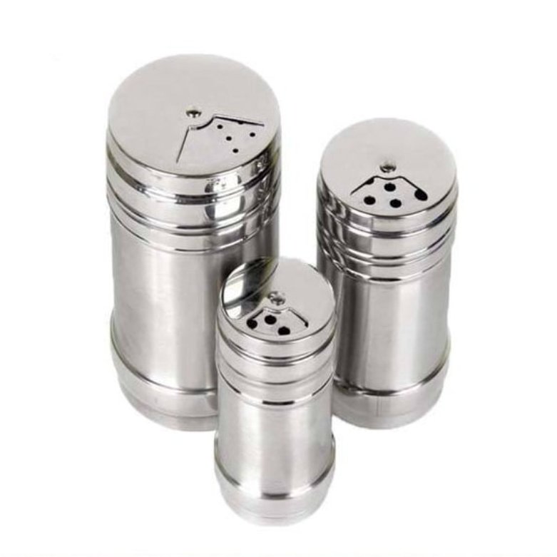 نمکدان جا ادویه 3تایی استیل