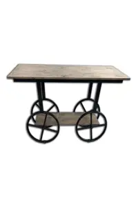 میز دکوراتیو دِرسوار سفید DRESUAR 13885 HORSE CAR GENE MODEL BEECH BODY NATURAL LINE تولید دست BENGİ TİCARET