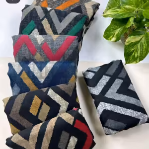 شال نخی قواره دار 200*80