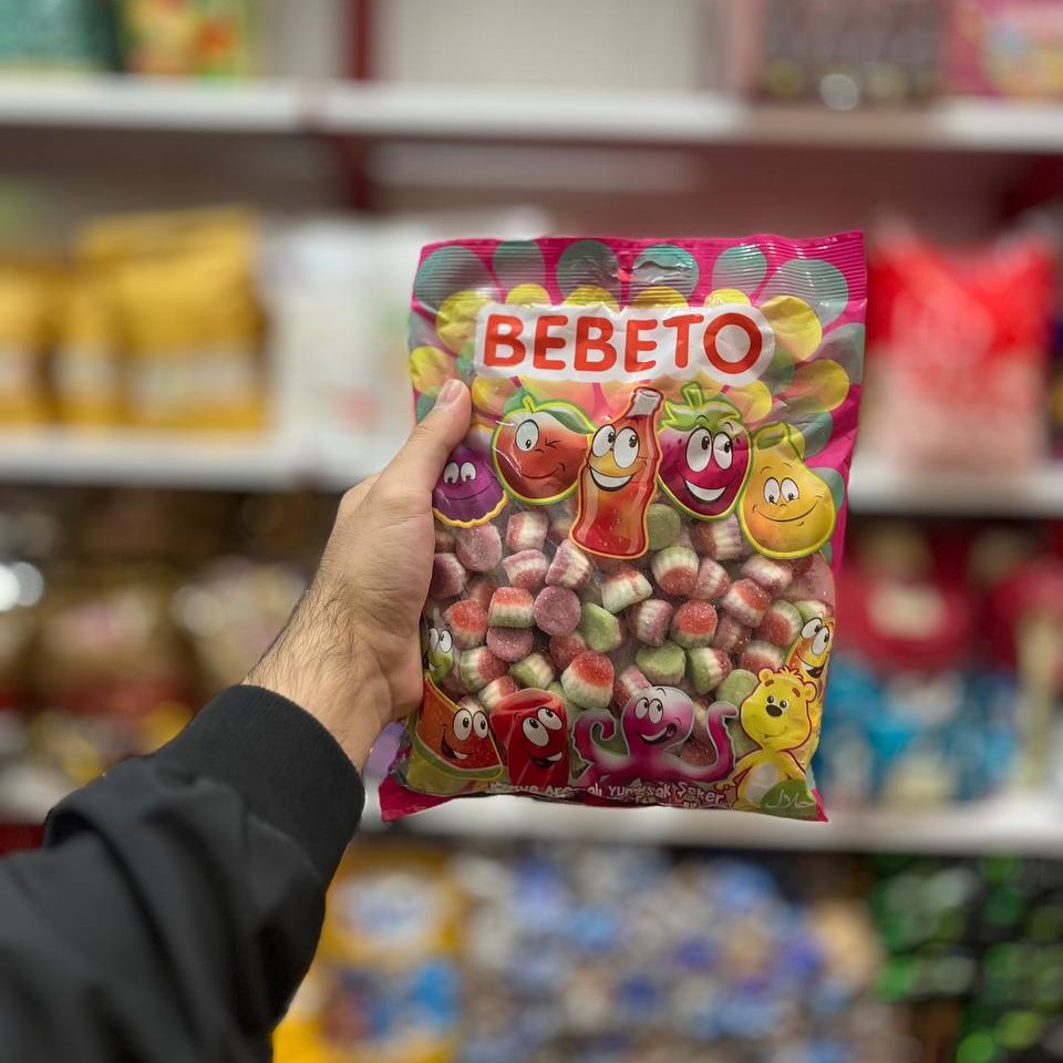 پاستیل کاپ کیک یک کیلویی BEBETO ترکیه تاریخ اصلی در بیش از 20 طعم