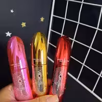 ریمل ویلوت در سه رنگ صورتی زردوقرمز با فرچه های مختلف (صورتی رنگ)