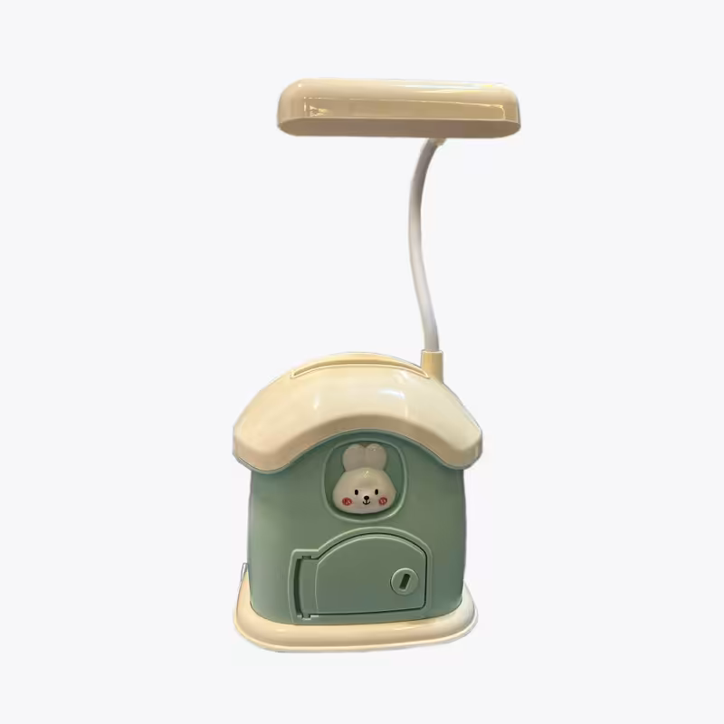 چراغ مطالعه کلبه قلکی شارژی 2 کاره