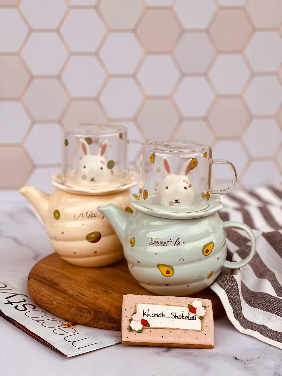 قوری فنجون خرگوشی