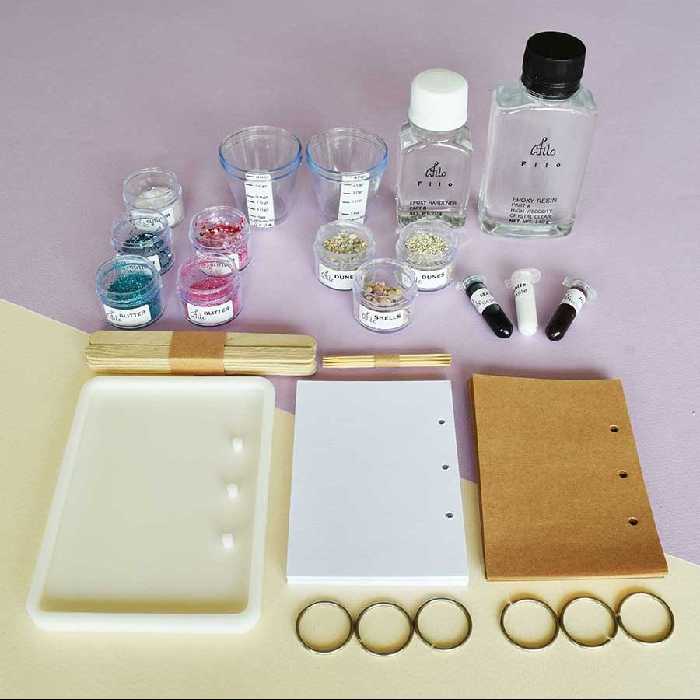 بسته آموزشی کار با رزین اپوکسی فیلو باکس مدل دفترچه رزینی