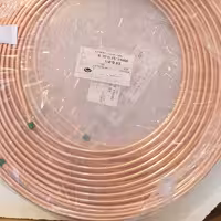 لوله مسی 5.8 اینچ کد 030. کلاف 15 متری بابک