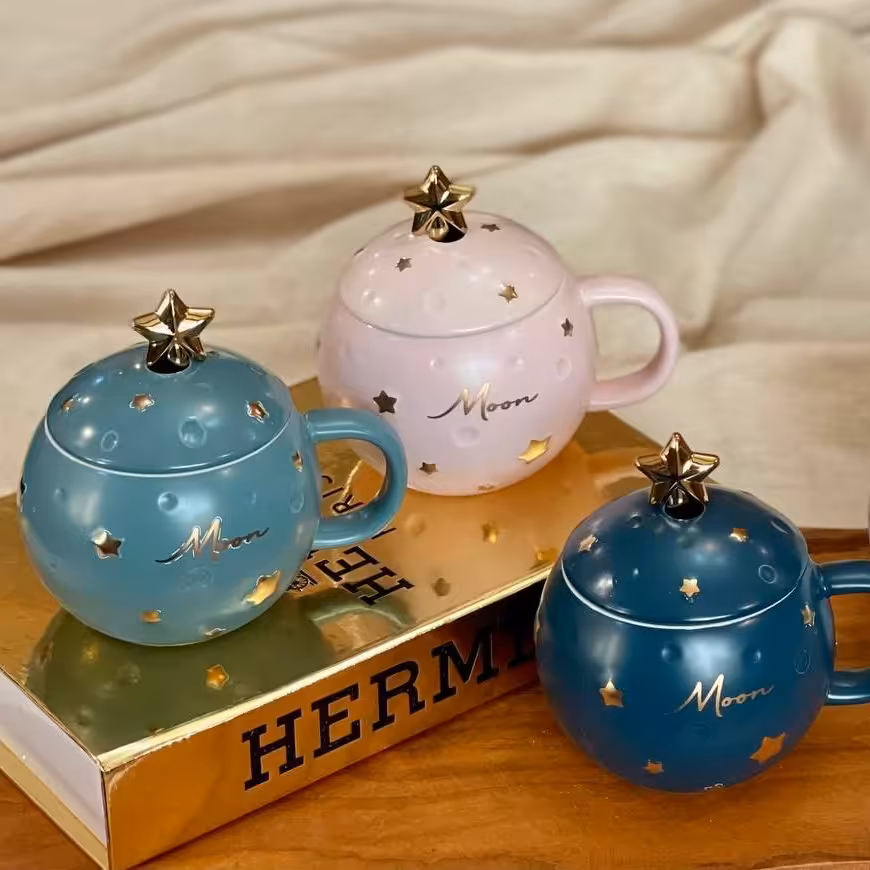 لیوان سرامیک کره فضایی یک عددی با ارسال رایگان