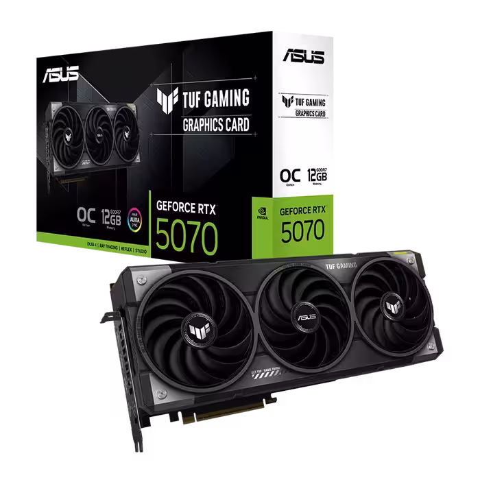 کارت گرافیک ایسوس TUF RTX 5070 12GB OC | فروشگاه گیمینگ تکاف