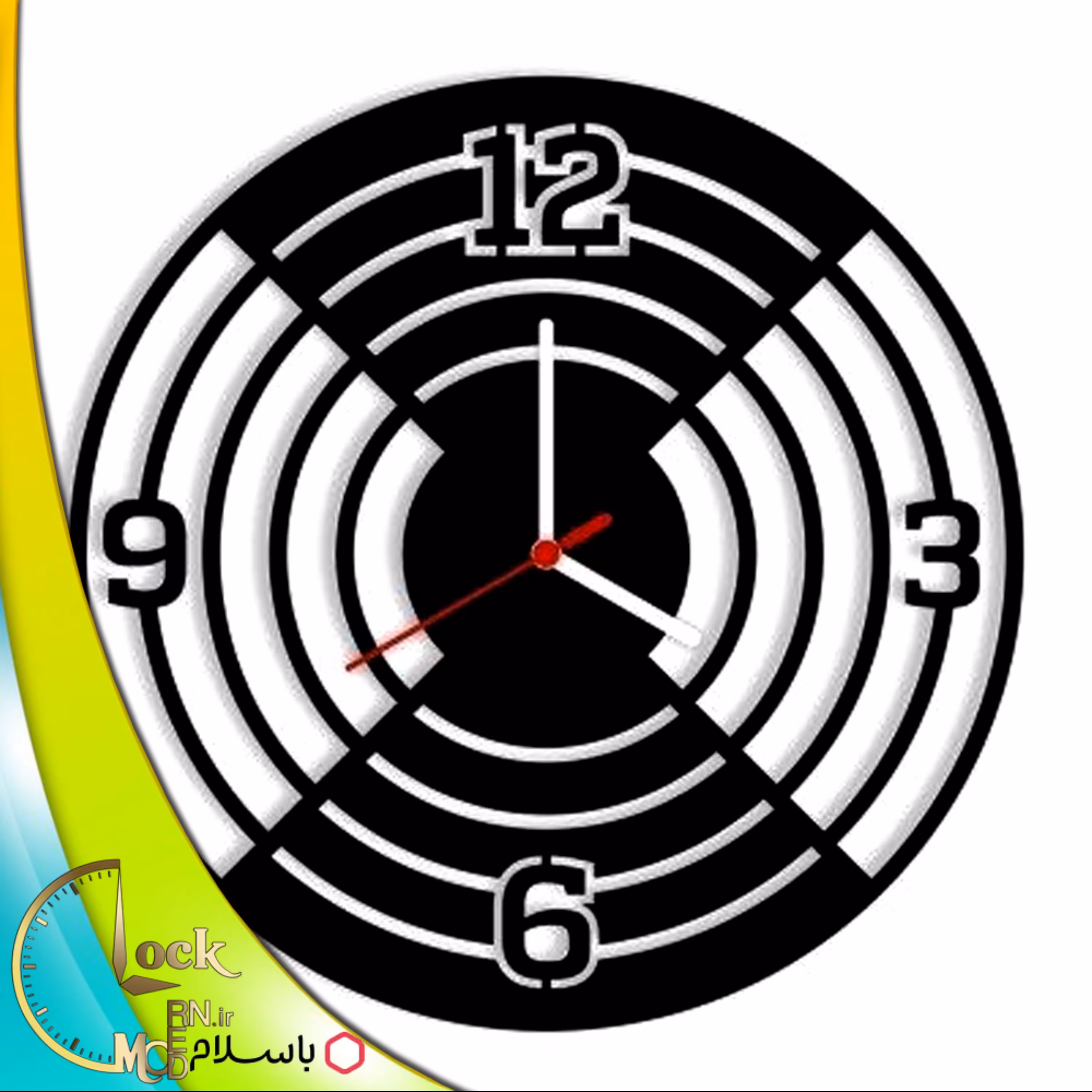 ساعت دیواری طرح فانتزی کد 244 (پس کرایه)