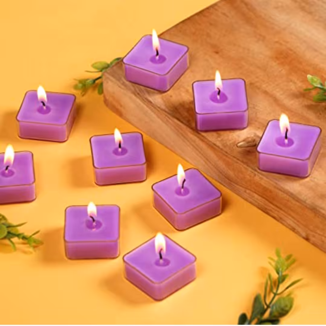 شمع وارمر مربعی با قالب شفاف