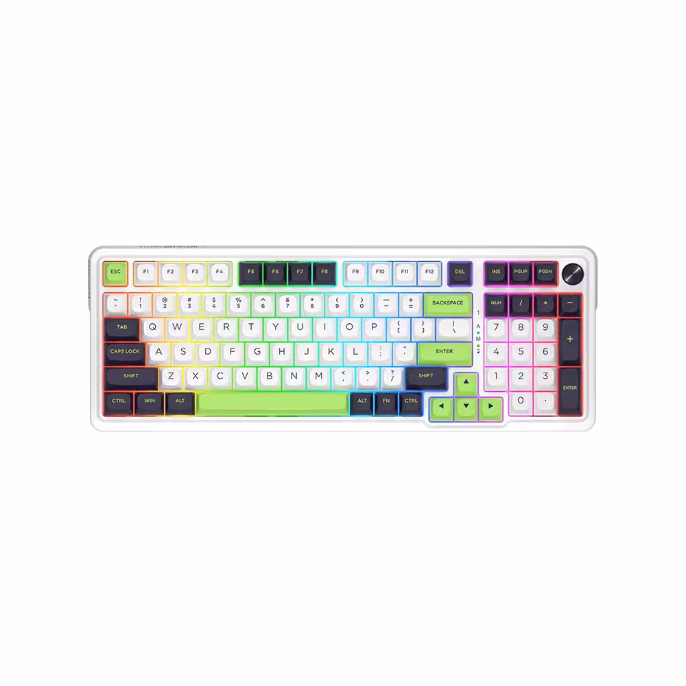 کیبورد گیمینگ بی سیم ردراگون مدلEISA Max K686 WBG RGB با سوئیچ مکانیکال Mint Mambo