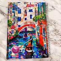 دفتر مشق 100 برگ سیمی فنری جلد سخت مارک پرنو (نوشت افزار ) تک و عمده