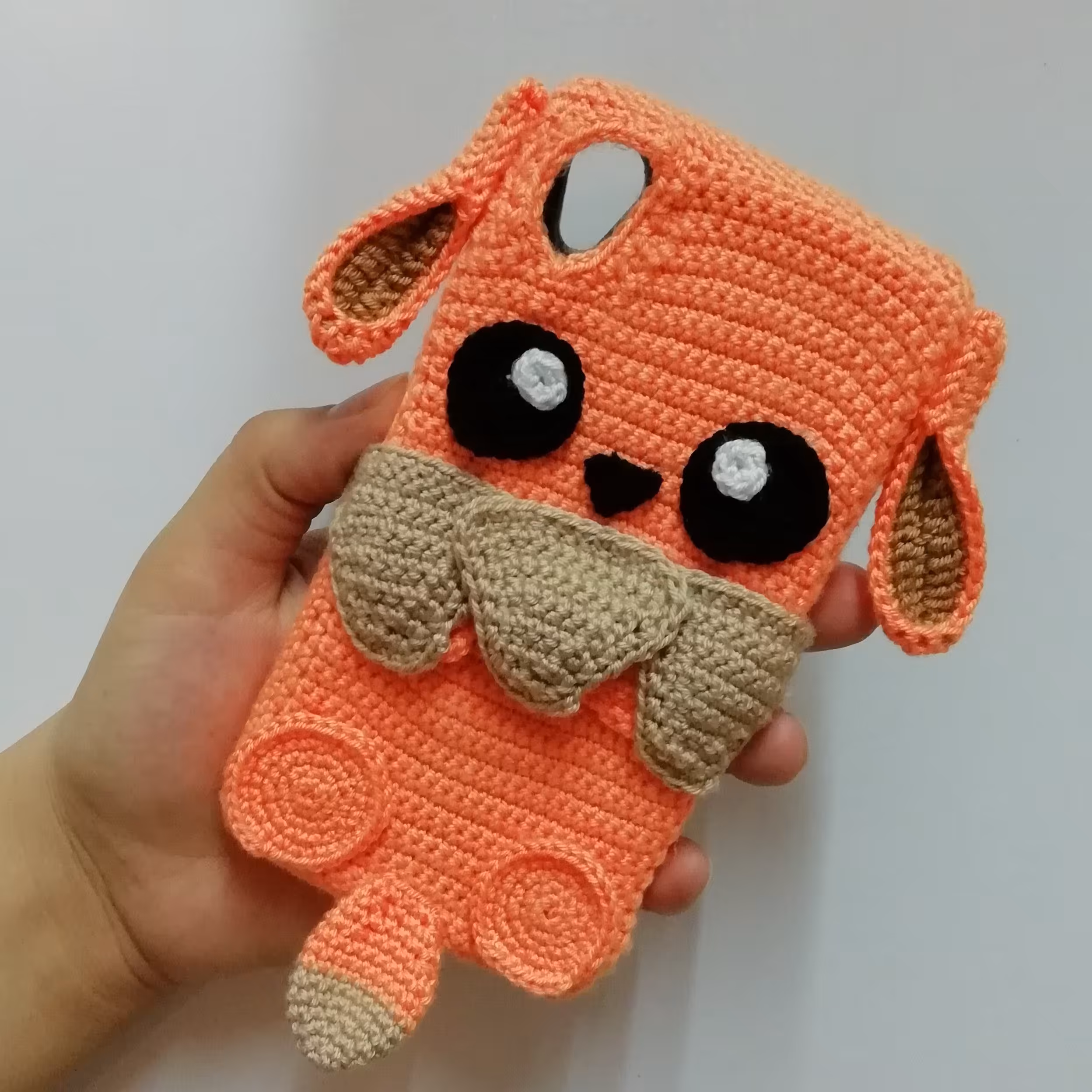 قاب گوشی بافتنی هاپو