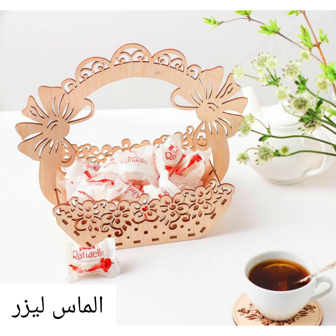 شکلات خوری چوبی 