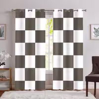 پرده مدل ساده و شیک رنگ خاکی SA-6923