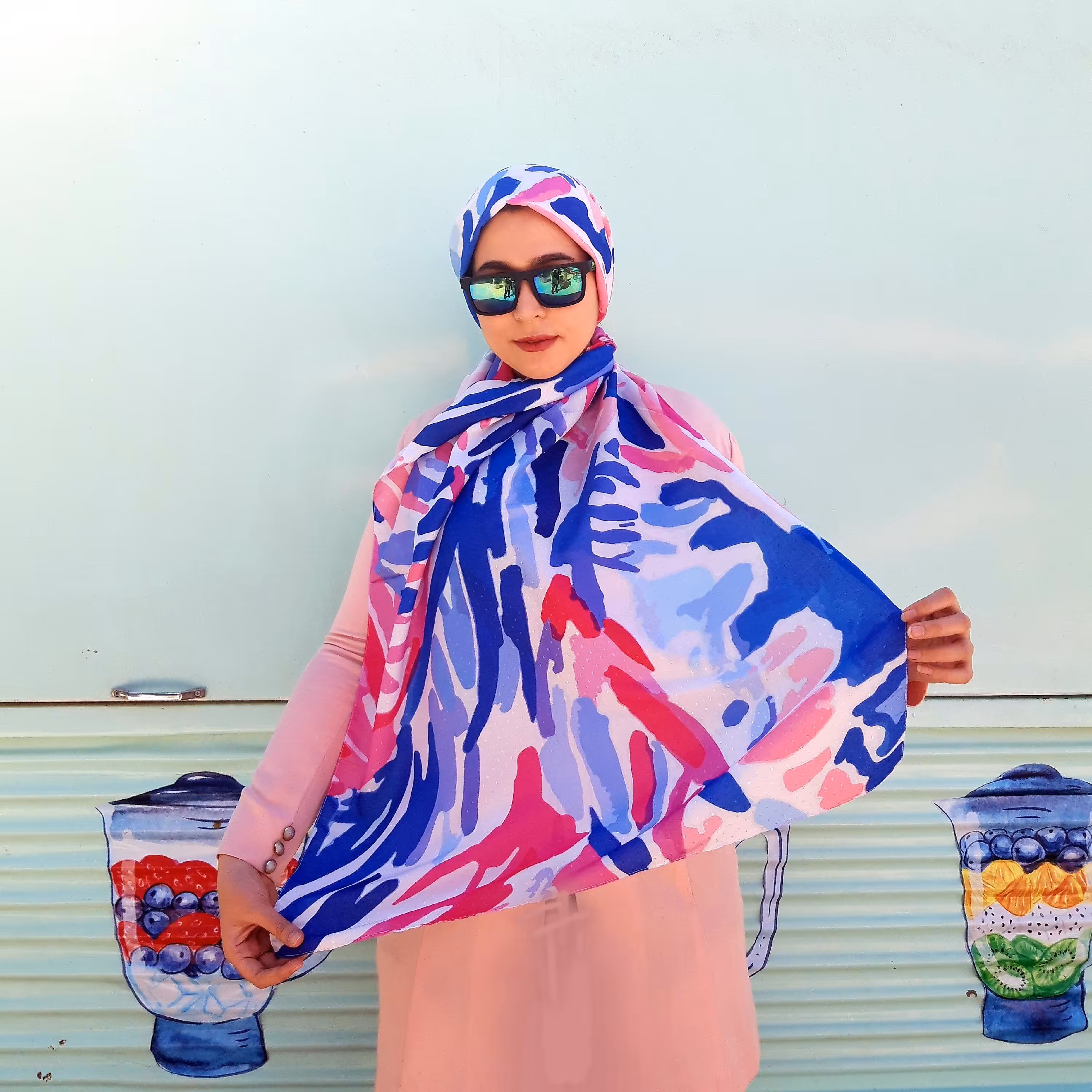 آفر ویژه شال های نخی خاص هاوایی، مناسب تابستون  فوق العاده خوش طرح  و خوشرنگ،با کیفیت عالی