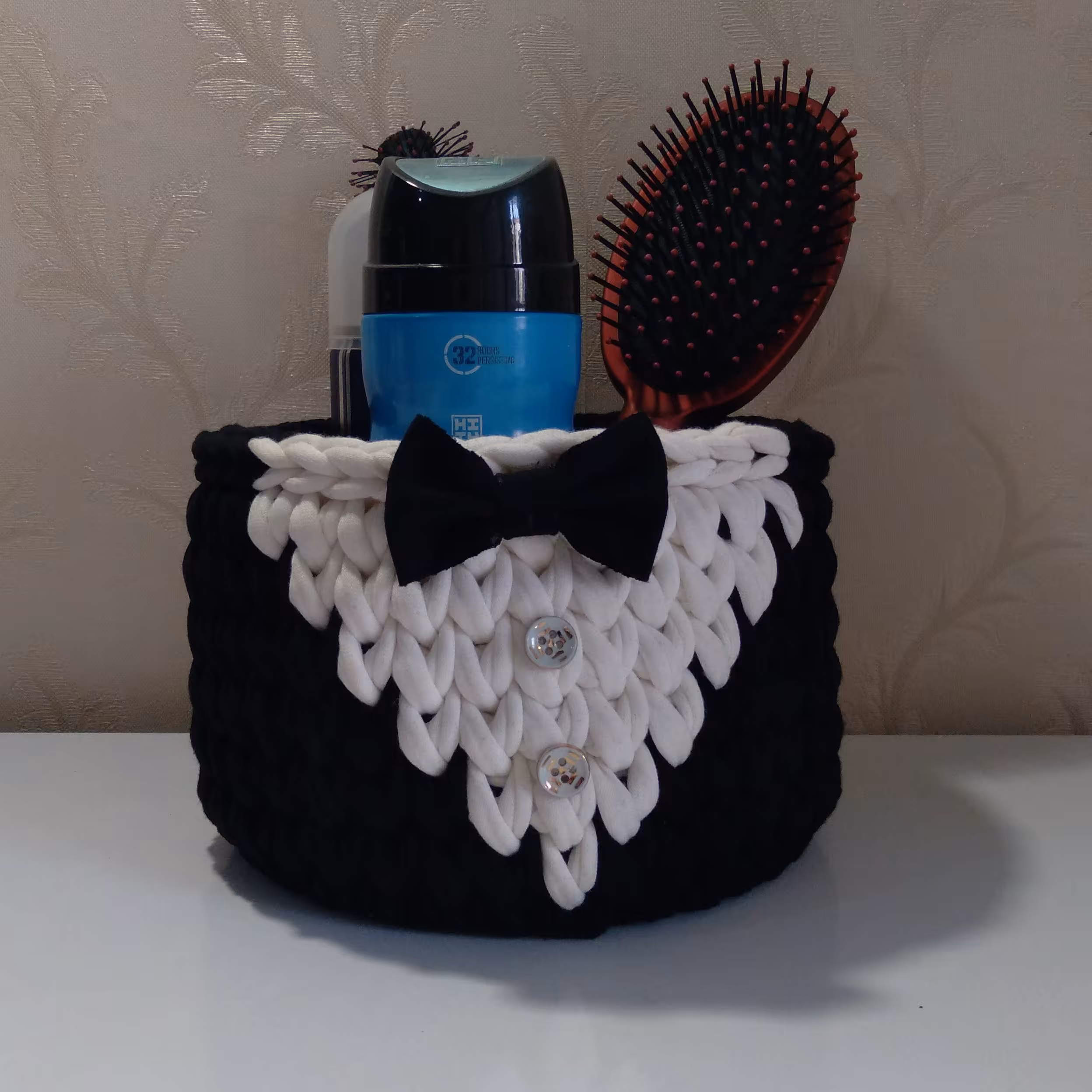 سبد تریکو طرح پیراهن مردانه