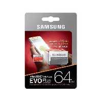 کارت حافظه microSDXC سامسونگ مدل Evo Plus کلاس 10 ظرفیت 64 گیگابایت