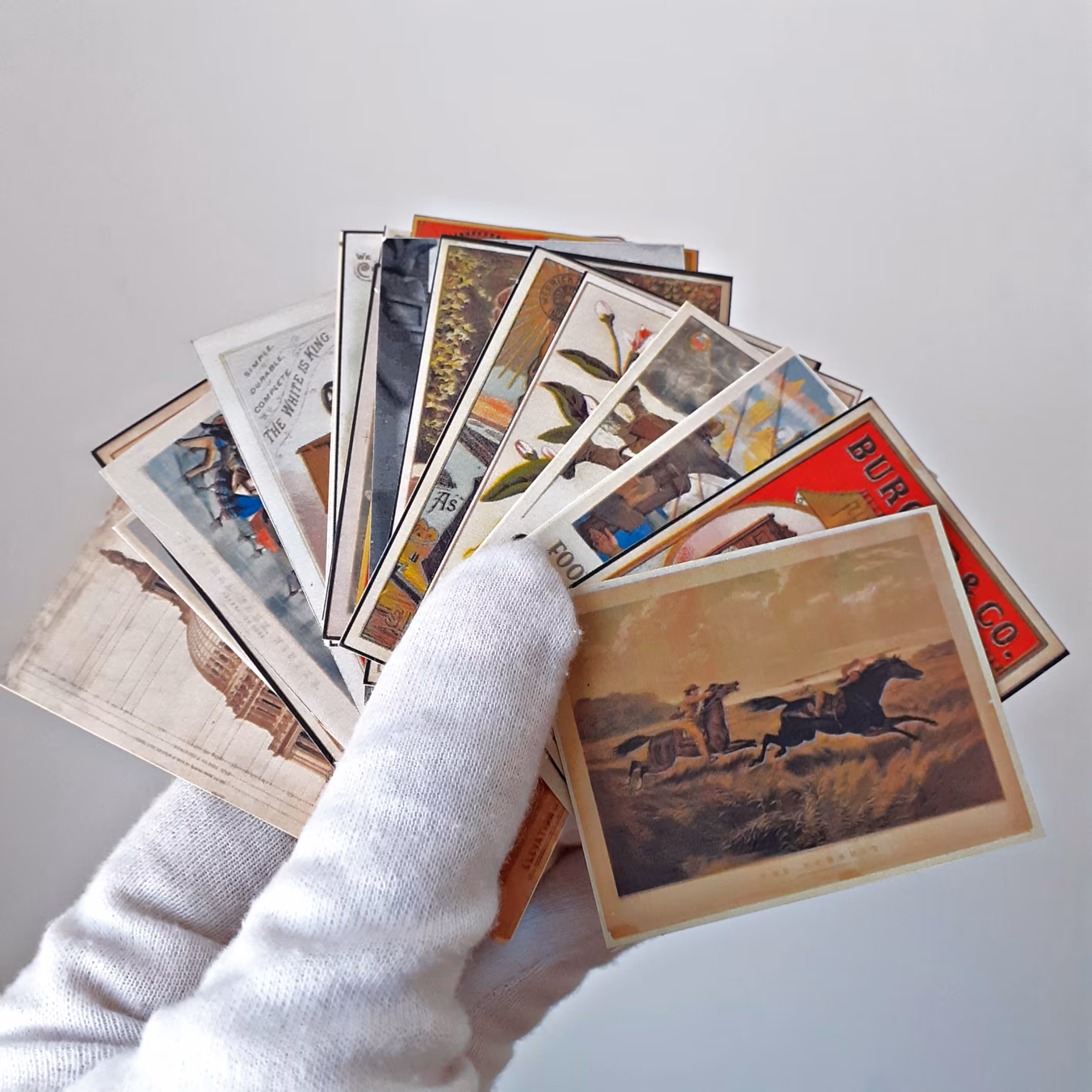 برچسب برش خورده نقاشی و تبلیغات وینتج تعداد 18 عدد