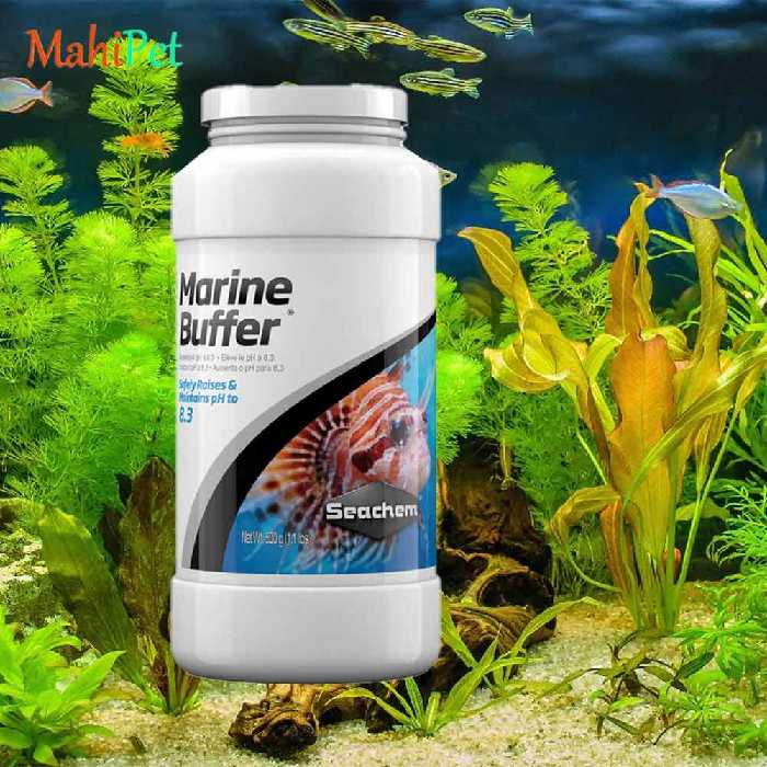 پودر تنظیم کننده ph آب شور سیچم SEACHEM Marine Buffer سایز 500 میلی لیتر