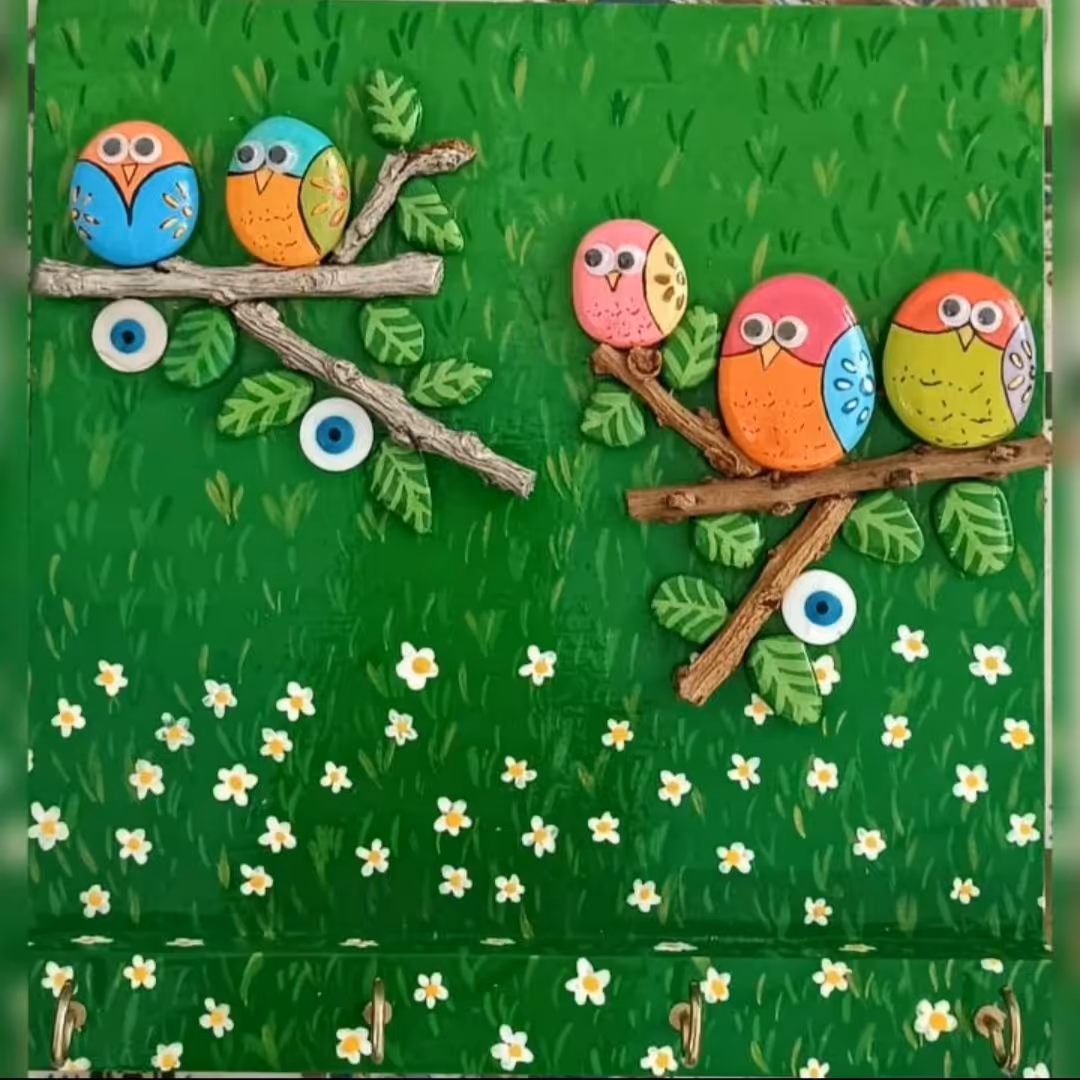 جاکلیدی سنگی  جغد و طبیعت