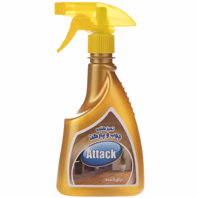 اسپری تمیز کننده چوب و پارکت اتک مدل Yellow حجم 450 میلی لیتر